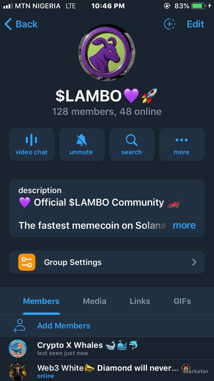 Proof of work — $LAMBO (Marketer)